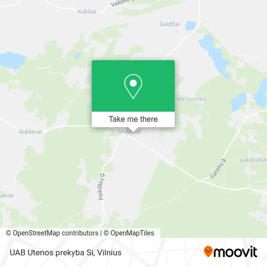 Карта UAB Utenos prekyba Si