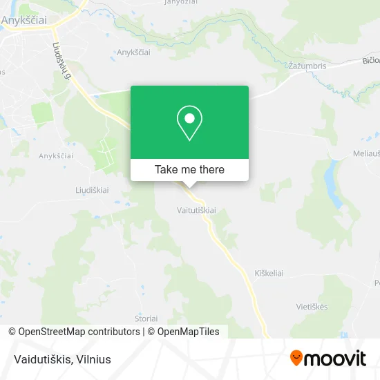 Карта Vaidutiškis