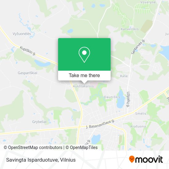Карта Savingta Isparduotuve