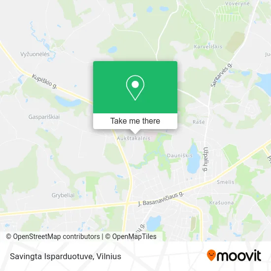 Карта Savingta Isparduotuve