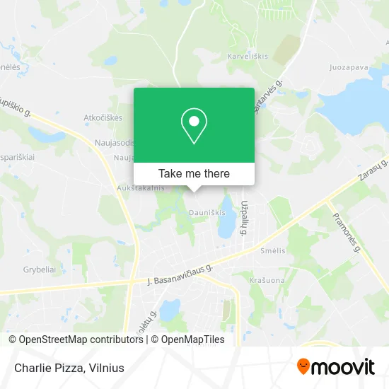 Карта Charlie Pizza