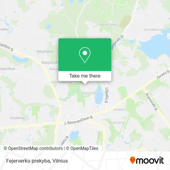 Карта Fejerverku prekyba