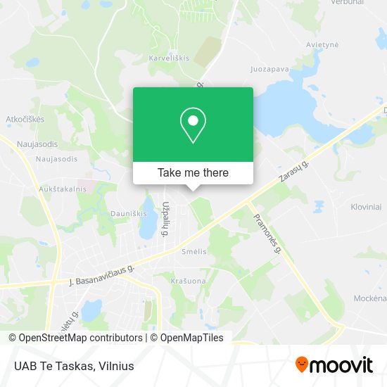 Карта UAB Te Taskas