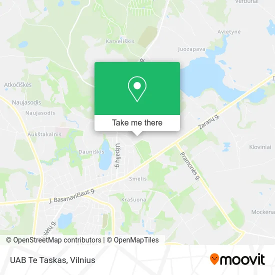 Карта UAB Te Taskas