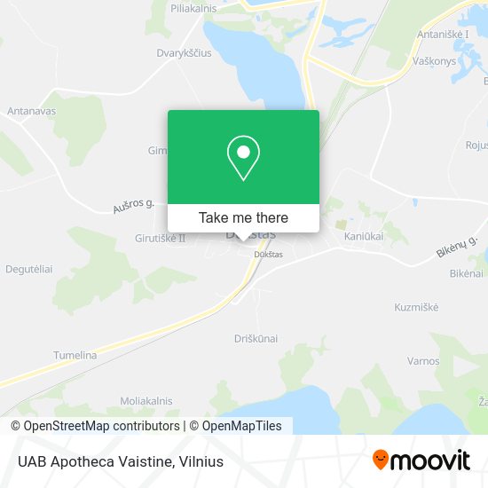 Карта UAB Apotheca Vaistine