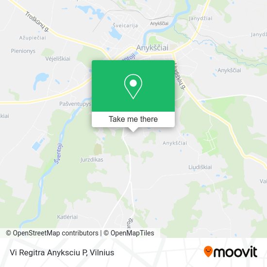 Карта Vi Regitra Anyksciu P