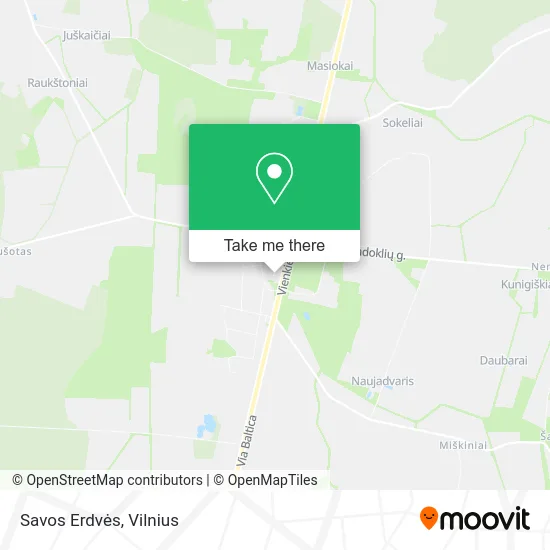 Карта Savos Erdvės