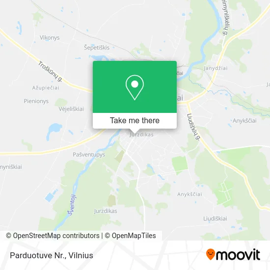 Карта Parduotuve Nr.