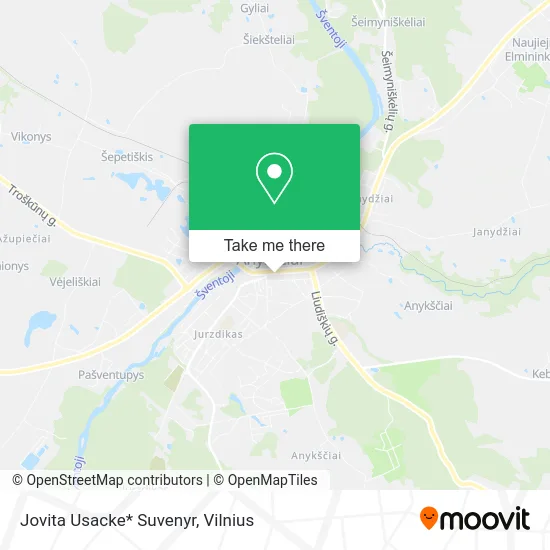 Карта Jovita Usacke* Suvenyr