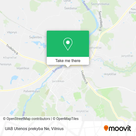 Карта UAB Utenos prekyba Ne