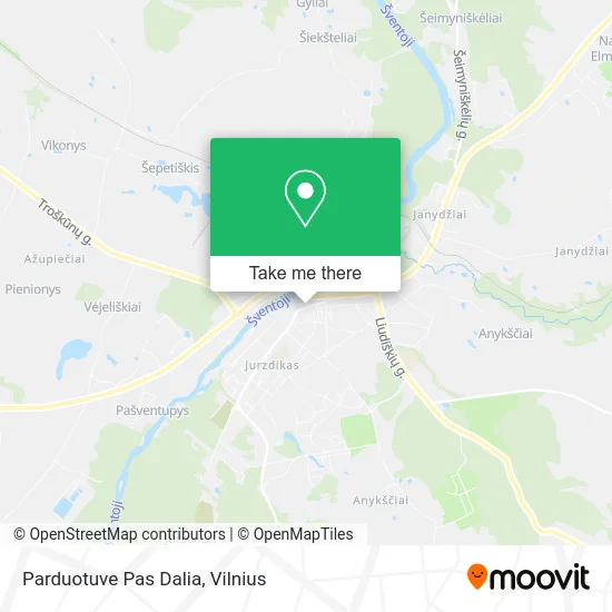 Карта Parduotuve Pas Dalia