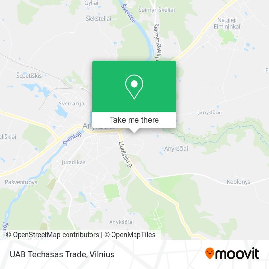 Карта UAB Techasas Trade