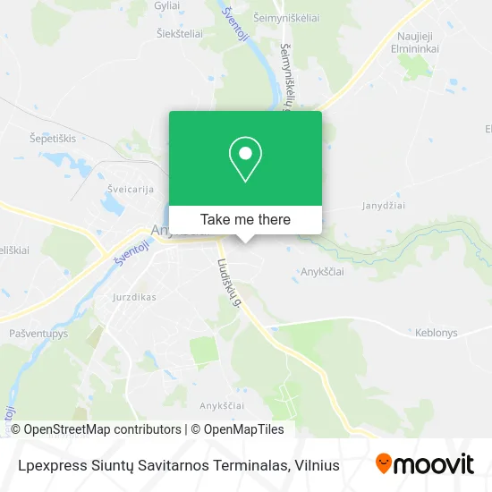Карта Lpexpress Siuntų Savitarnos Terminalas