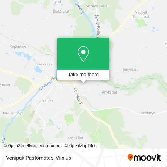 Карта Venipak Pastomatas