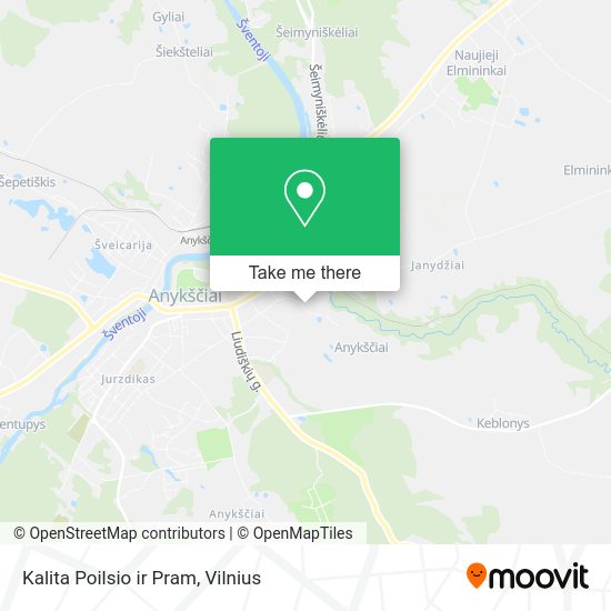 Карта Kalita Poilsio ir Pram
