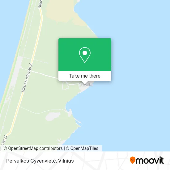 Карта Pervalkos Gyvenvietė