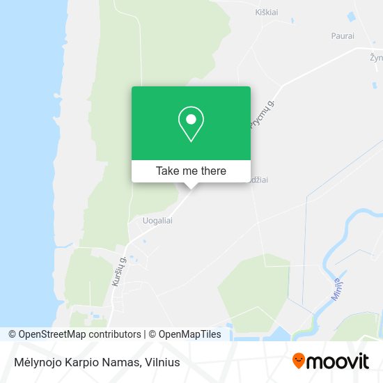 Карта Mėlynojo Karpio Namas