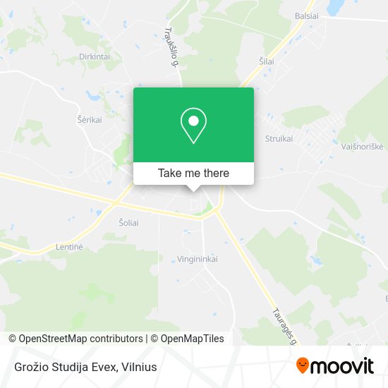 Карта Grožio Studija Evex
