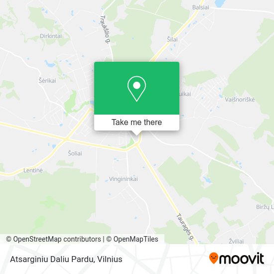 Карта Atsarginiu Daliu Pardu