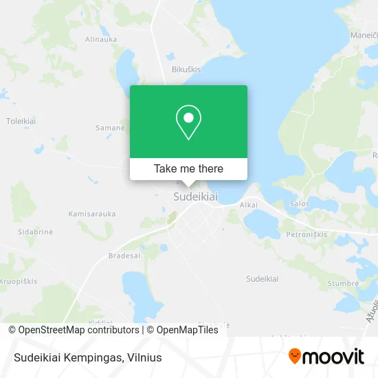 Карта Sudeikiai Kempingas