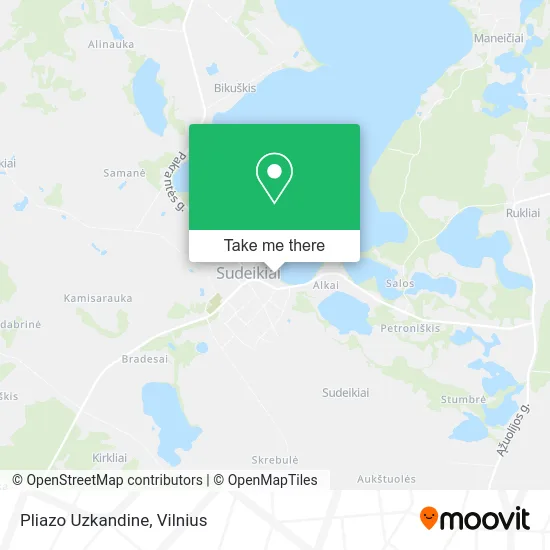 Карта Pliazo Uzkandine