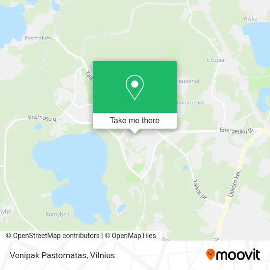 Карта Venipak Pastomatas