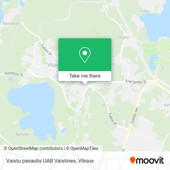 Карта Vaistu pasaulis UAB Vaistines