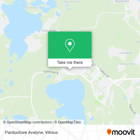 Карта Parduotuve Avalyne