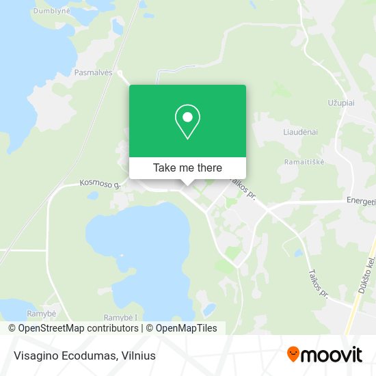 Карта Visagino Ecodumas