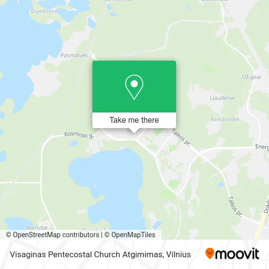Visaginas Pentecostal Church Atgimimas map