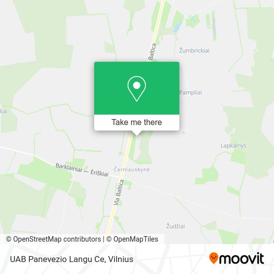 Карта UAB Panevezio Langu Ce