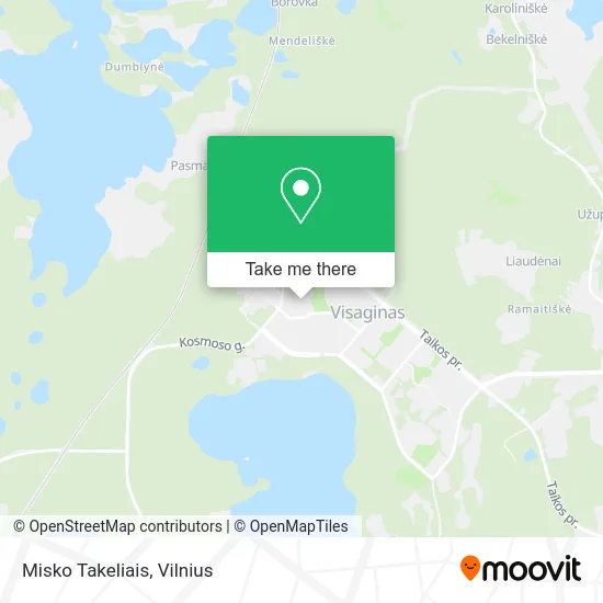 Карта Misko Takeliais