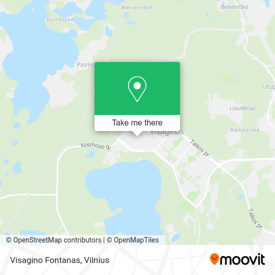 Карта Visagino Fontanas