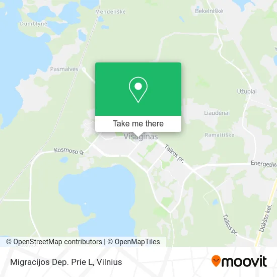 Карта Migracijos Dep. Prie L