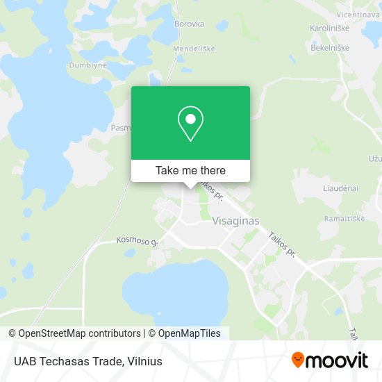 Карта UAB Techasas Trade