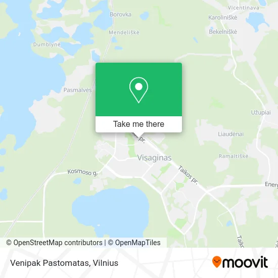 Карта Venipak Pastomatas