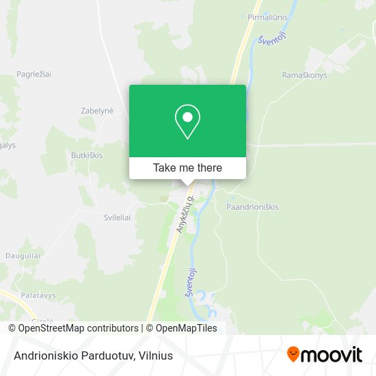 Карта Andrioniskio Parduotuv