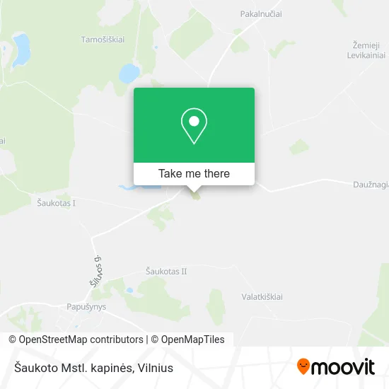 Карта Šaukoto Mstl. kapinės