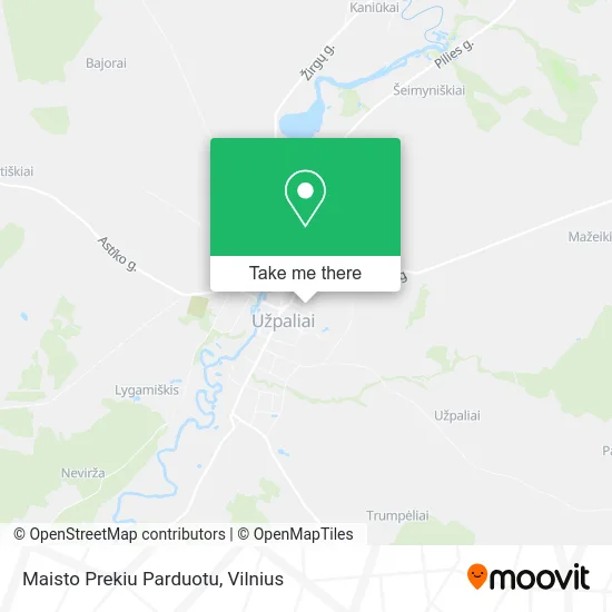 Карта Maisto Prekiu Parduotu