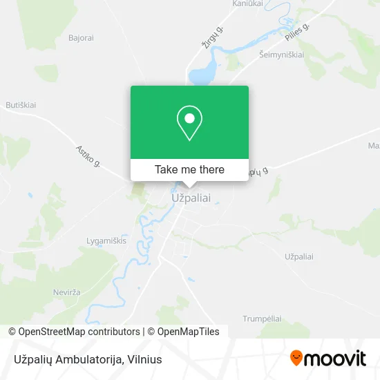 Карта Užpalių Ambulatorija