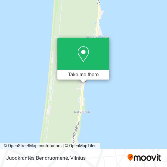 Карта Juodkrantės Bendruomenė