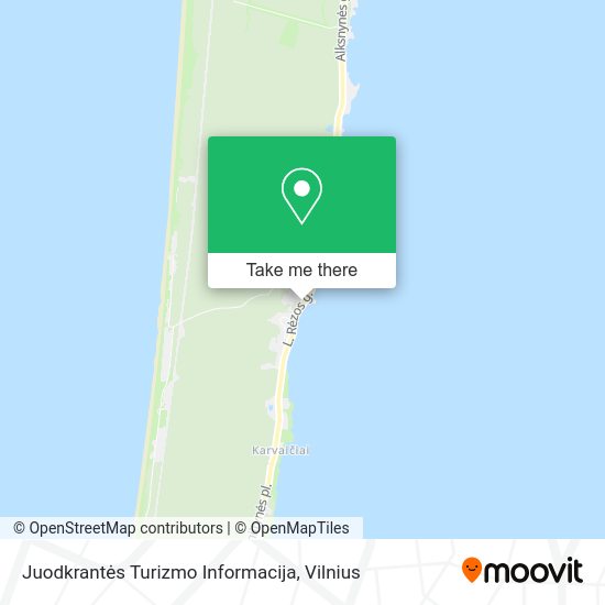 Карта Juodkrantės Turizmo Informacija