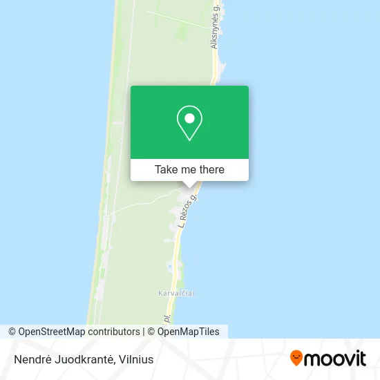 Карта Nendrė Juodkrantė