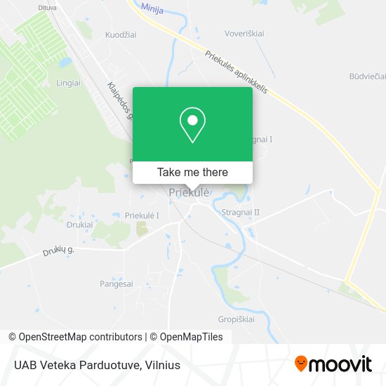Карта UAB Veteka Parduotuve
