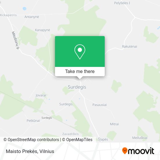 Карта Maisto Prekės