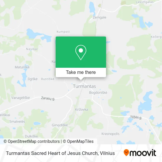 Карта Turmantas Sacred Heart of Jesus Church