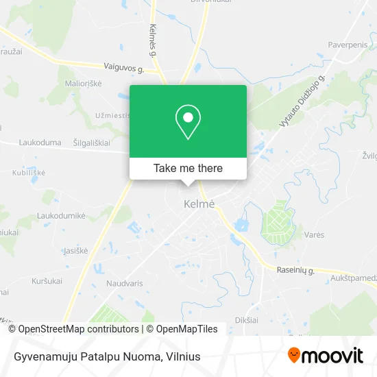 Карта Gyvenamuju Patalpu Nuoma