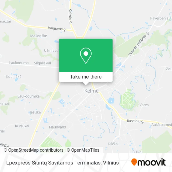 Карта Lpexpress Siuntų Savitarnos Terminalas
