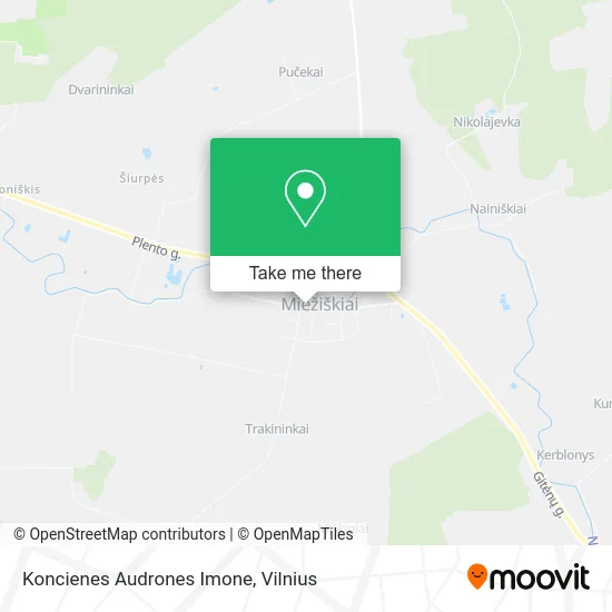 Карта Koncienes Audrones Imone