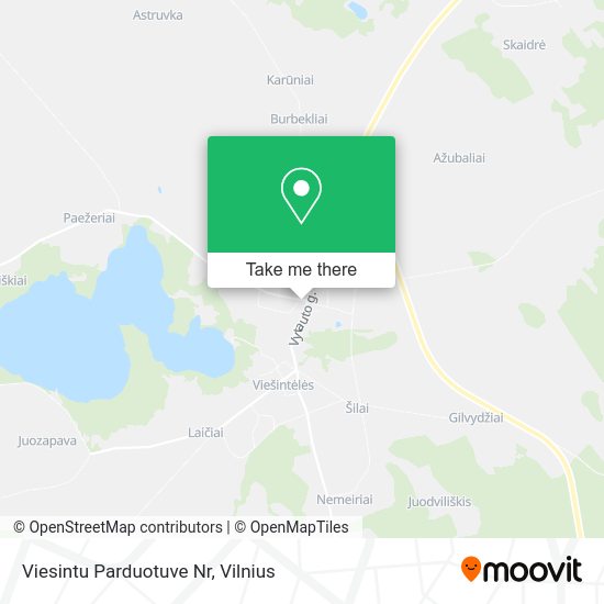 Карта Viesintu Parduotuve Nr